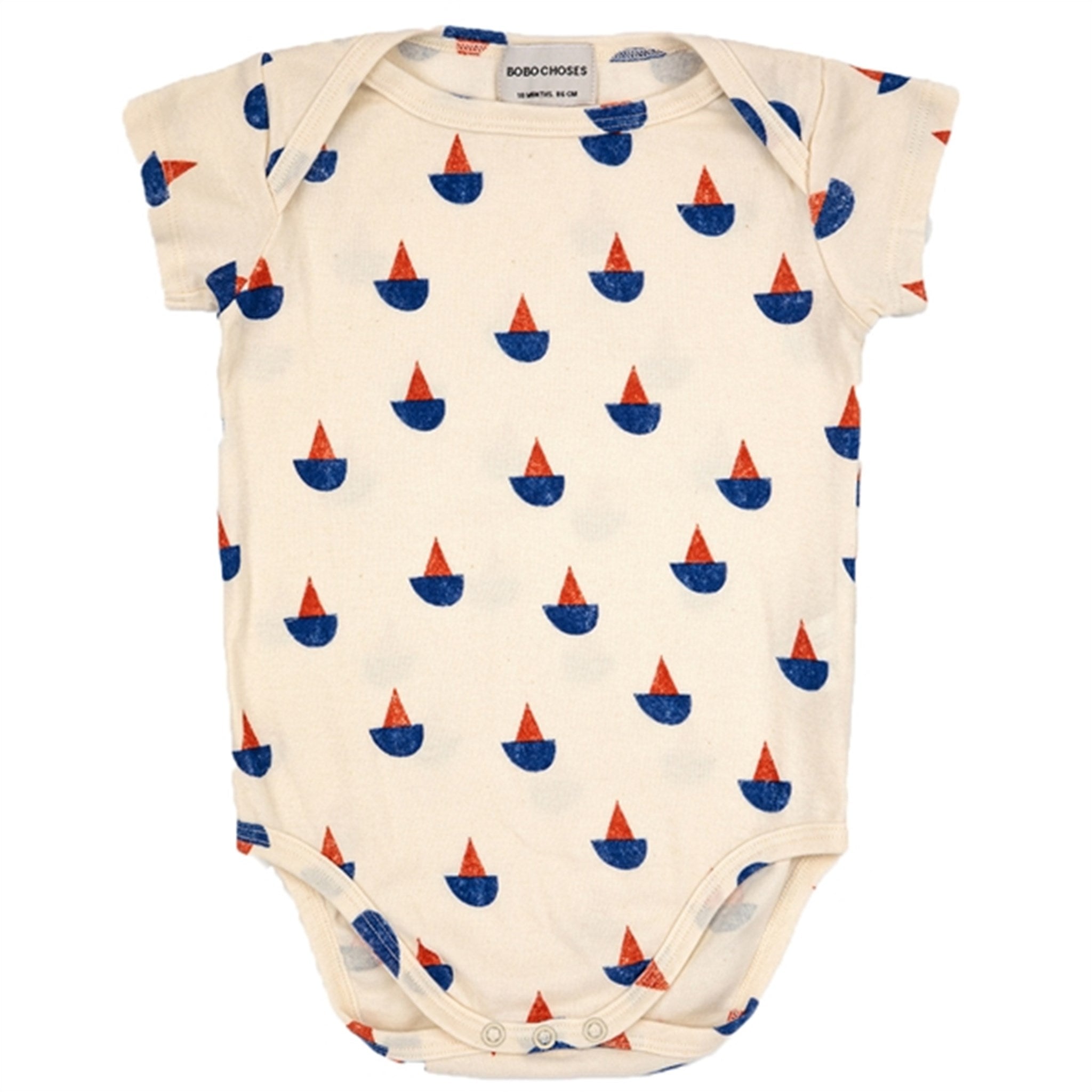 Bobo Choses White Sail Boat All Over Body sæt 2