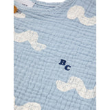 Bobo Choses Light Blue Waves All Over T-Shirt 5