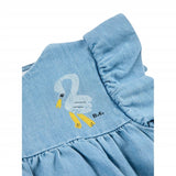 Bobo Choses Light Blue Pelican Flæse Kjole 5