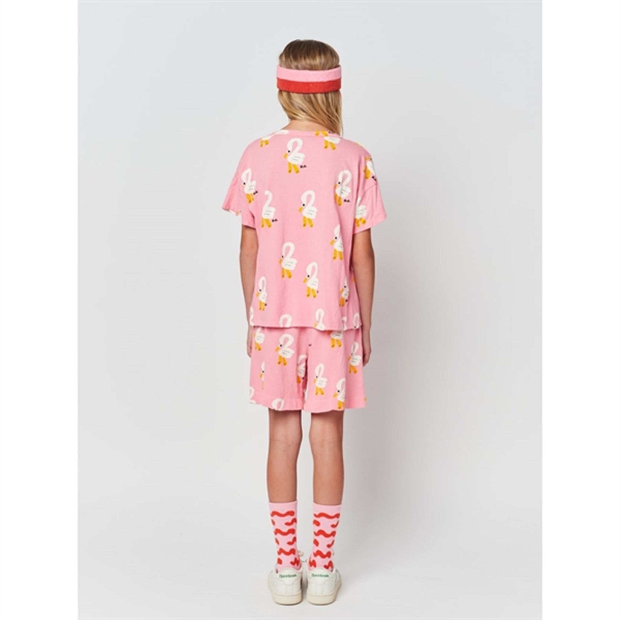 Bobo Choses Pink Pelican All Over T-Shirt 5