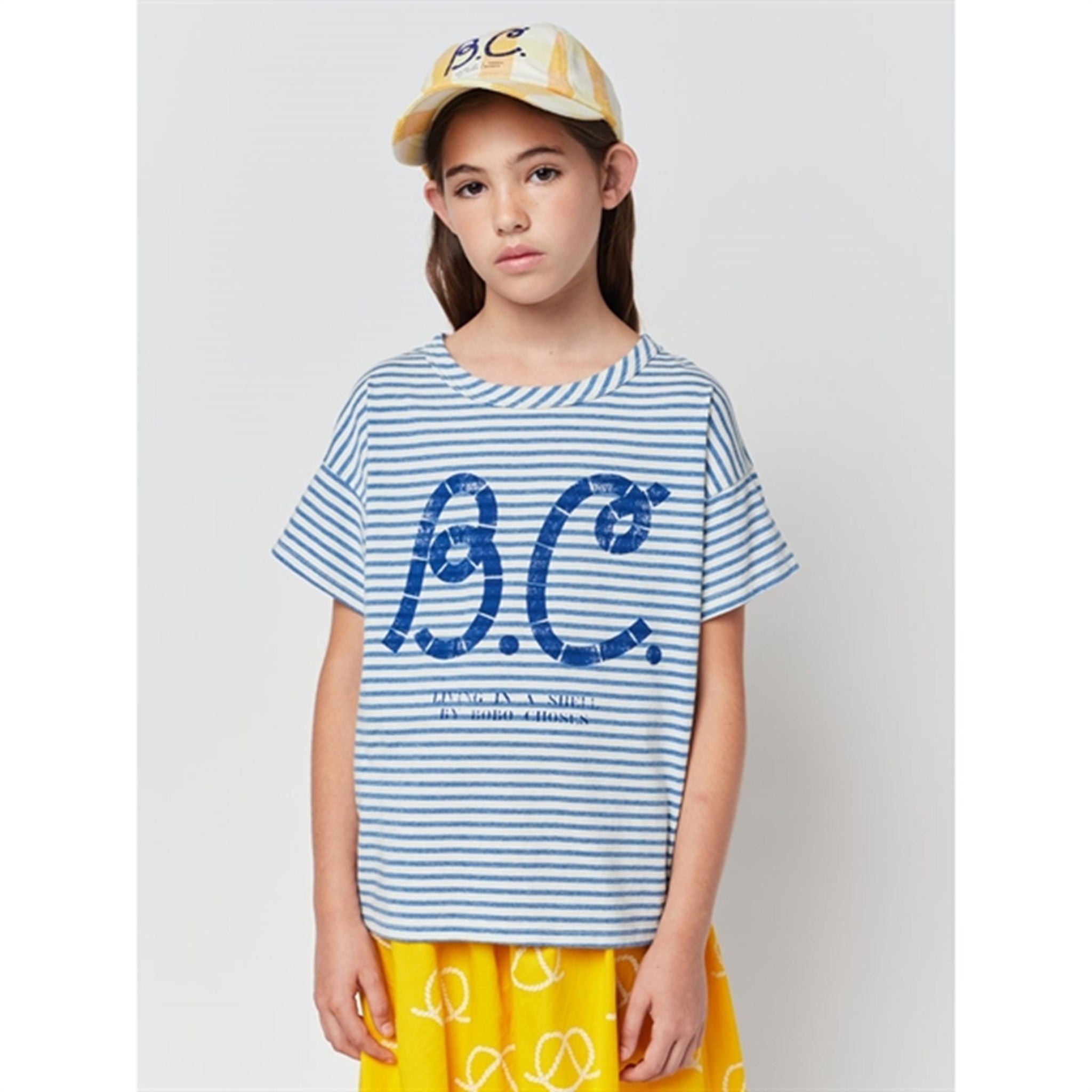Bobo Choses Light Blue Stripes T-Shirt 6