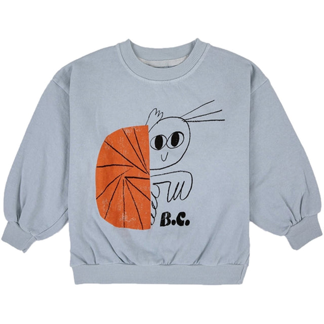 Bobo Choses Light Blue Hermit Crab Sweatshirt