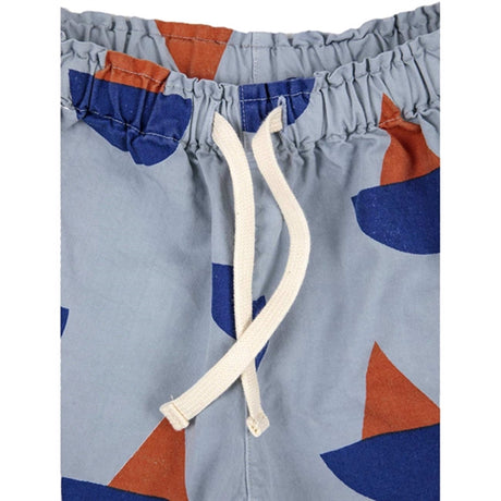 Bobo Choses Light Blue Sail Boat All Over Shorts 2