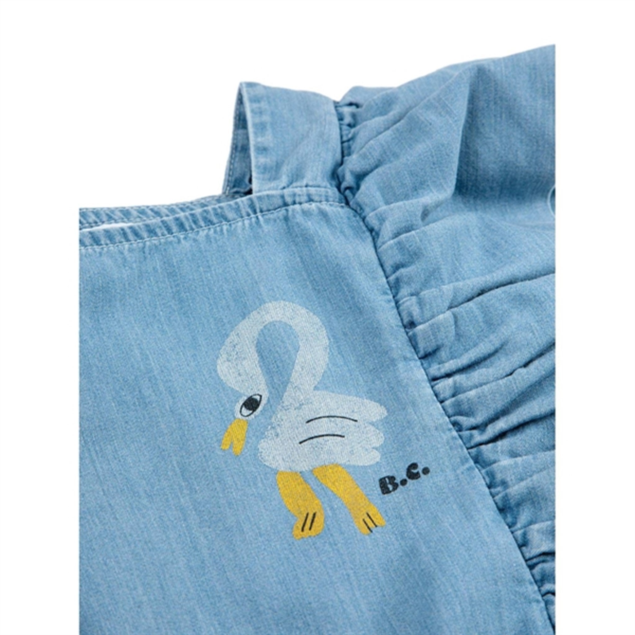 Bobo Choses Light Blue Pelican Denim Flæse Kjole 2