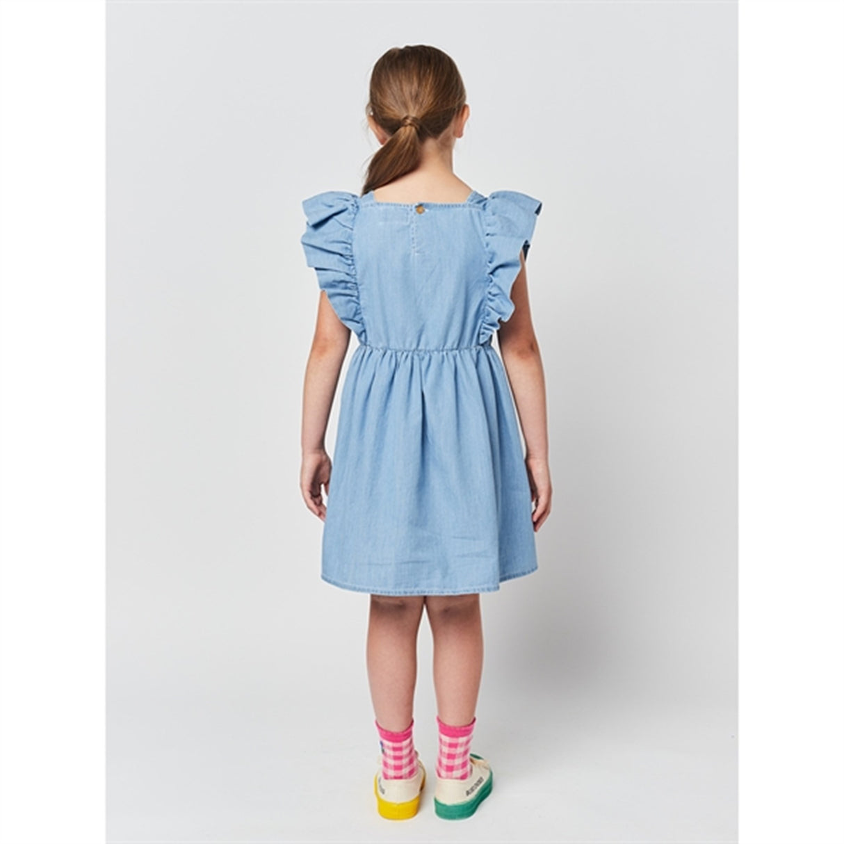 Bobo Choses Light Blue Pelican Denim Flæse Kjole 8