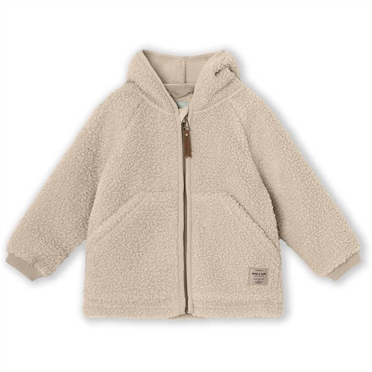 MINI A TURE LIFF Teddy Fleece Jakke Sesame