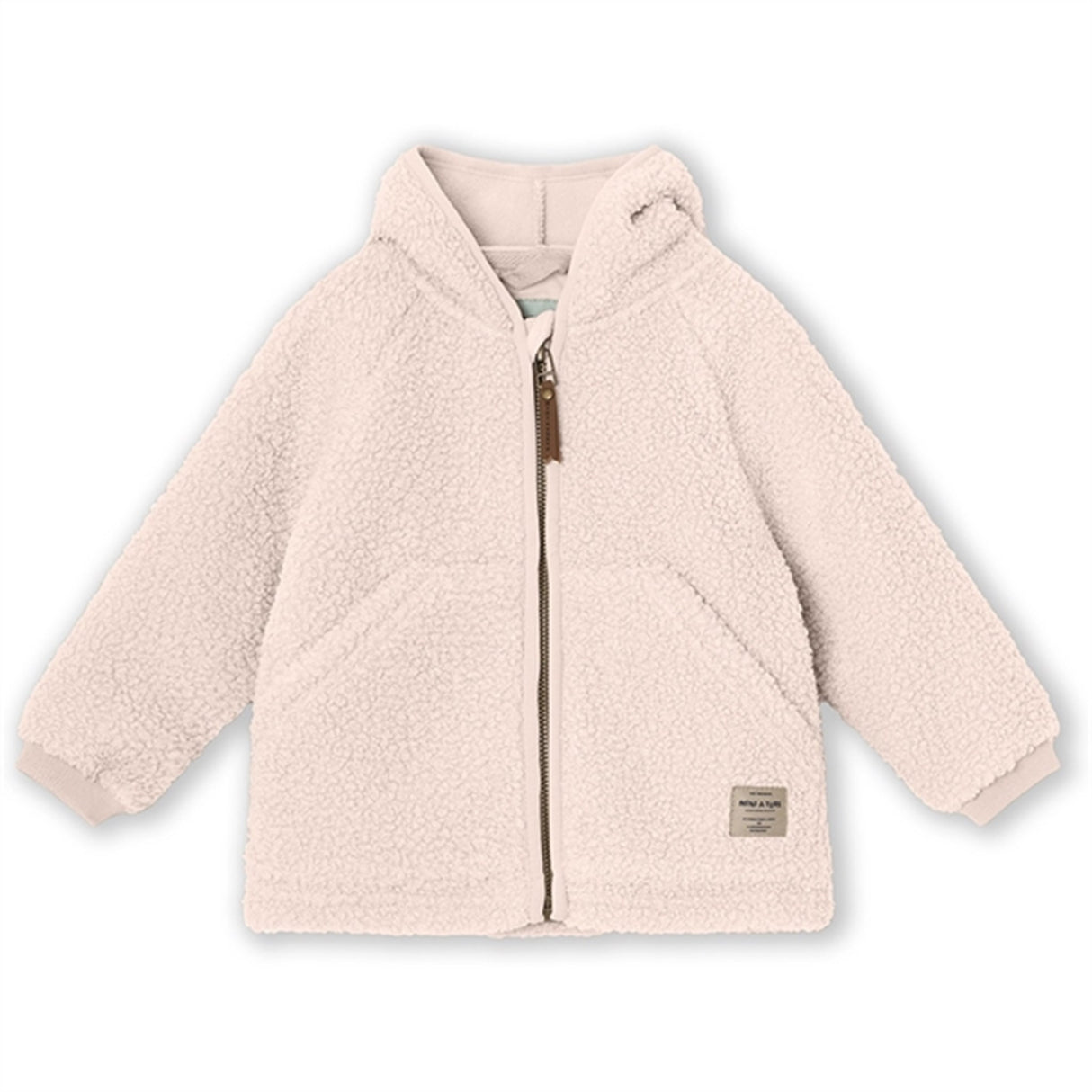 MINI A TURE LIFF Teddy Fleece Jakke Mauve Chalk