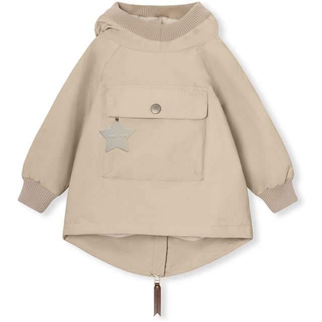 MINI A TURE BABYVITO Forårs Anorak m/Fleece Foer Sesame