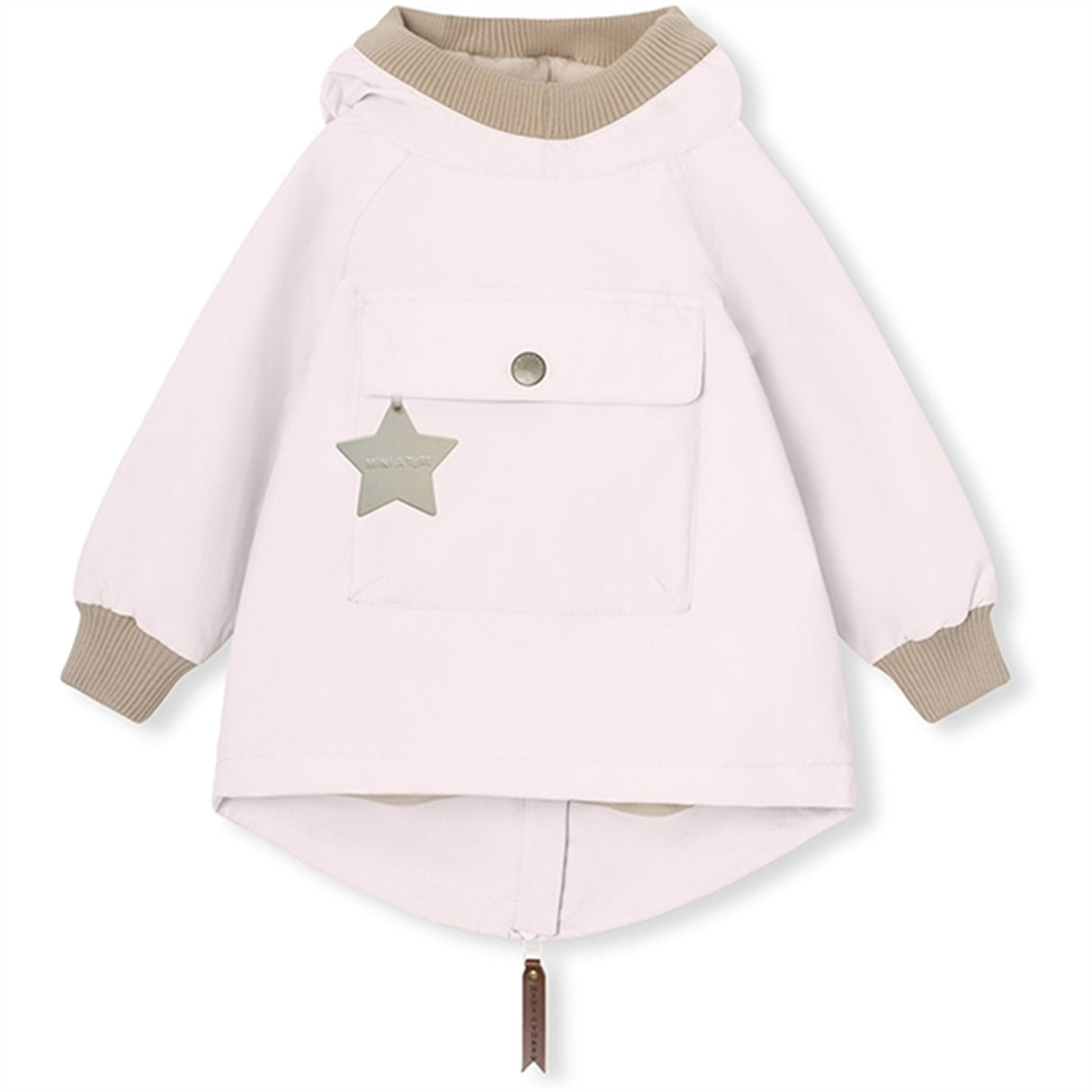 MINI A TURE BABYVITO Forårs Anorak m/Fleece Foer Mauve Chalk