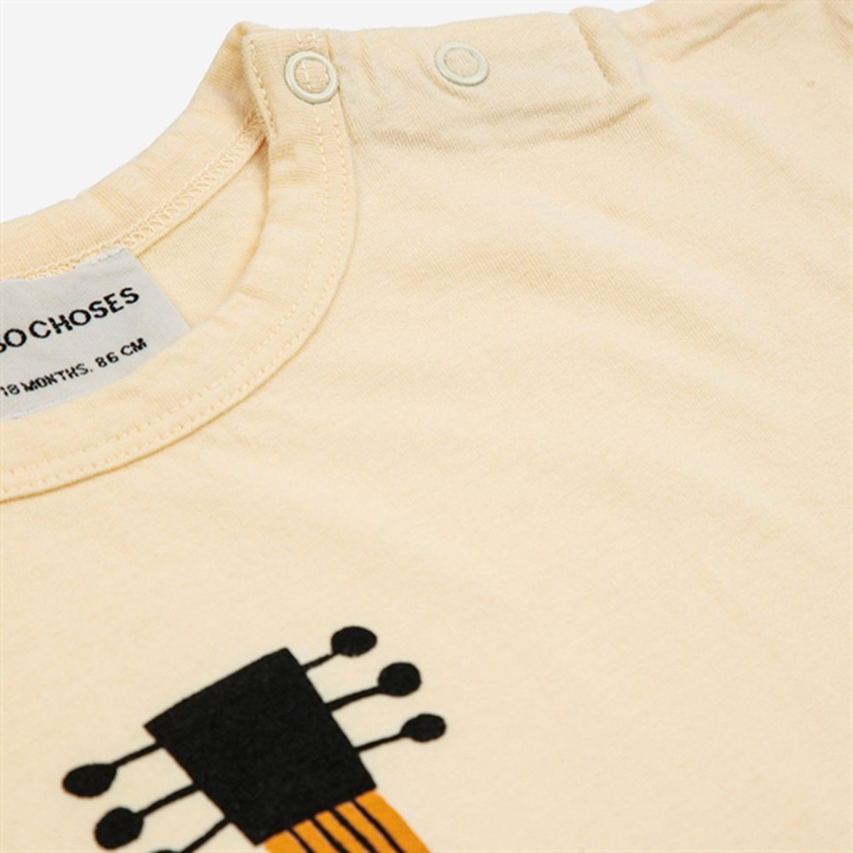 Bobo Choses Baby Acoustic Guitar T-Shirt Light Yellow 3