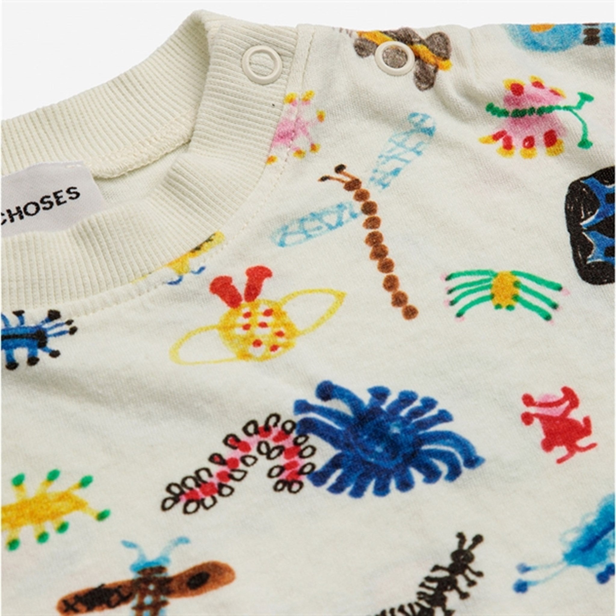 Bobo Choses Baby Funny Insects All Over T-Shirt Offwhite 4