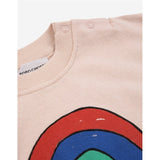 Bobo Choses Baby Rainbow Sweatshirt Round Neck Light Pink 2