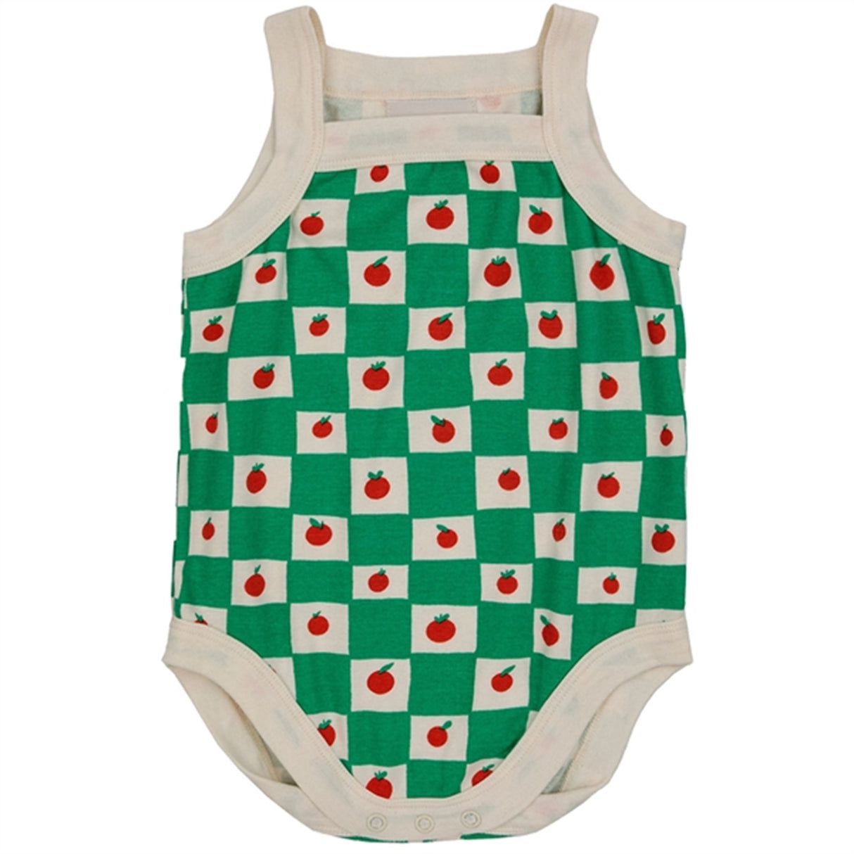 Bobo Choses Baby Tomato All Over Body Sleeveless Offwhite