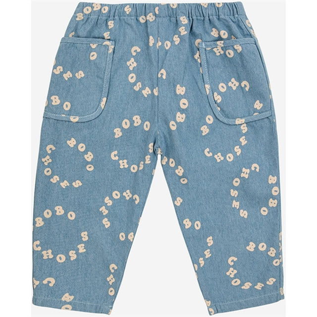 Bobo Choses Baby Bobo Choses Circle Denim Bukser Light Blue