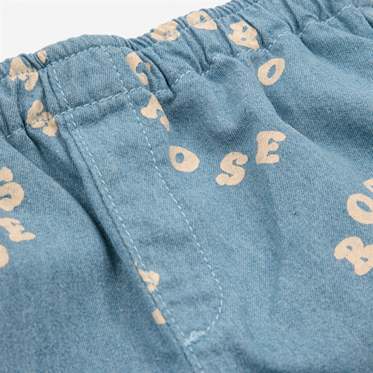 Bobo Choses Baby Bobo Choses Circle Denim Bermuda Shorts Denim Short Light Blue 4