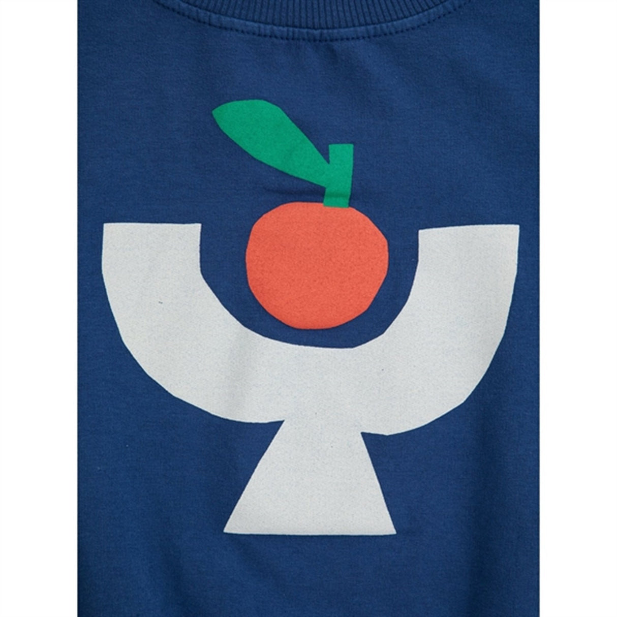 Bobo Choses Tomato Plate Sweatshirt Round Neck Navy Blue