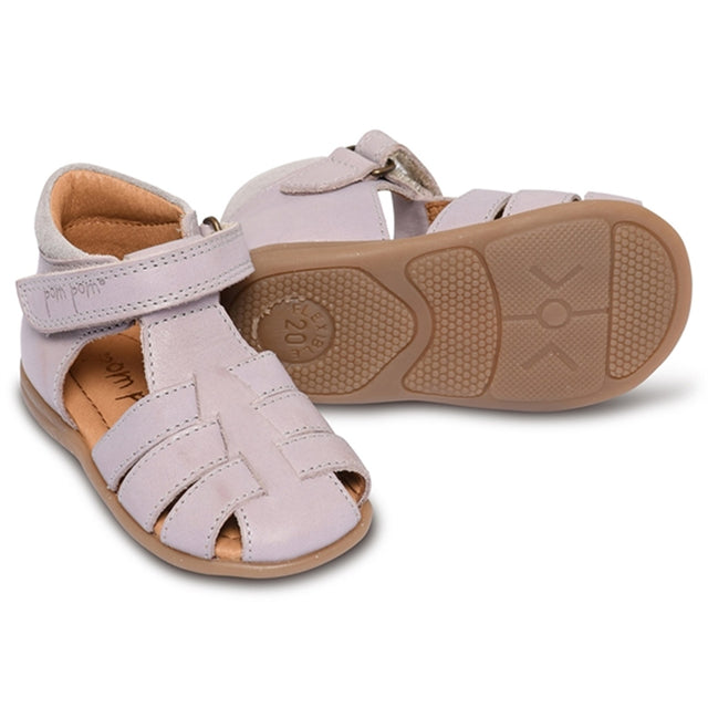 Pom Pom Begyndersandal Velcro Light Lavender