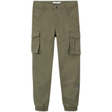 Name it Deep Lichen Green Ryan Cargo Twill Bukser Noos