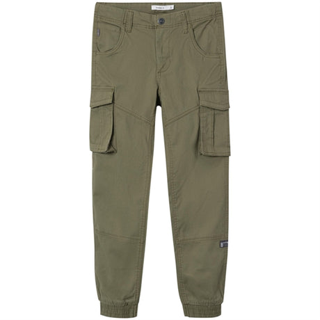 Name it Deep Lichen Green Ryan Cargo Twill Bukser Noos