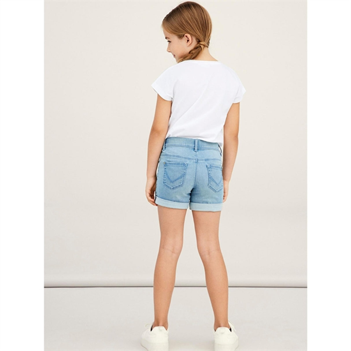 Name it Light Blue Denim Salli Slim Denim Shorts Noos 3