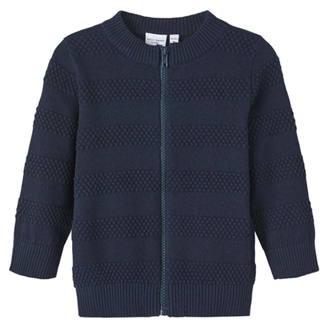 Name it Dark Sapphire Vesto Strik Lynlås Cardigan