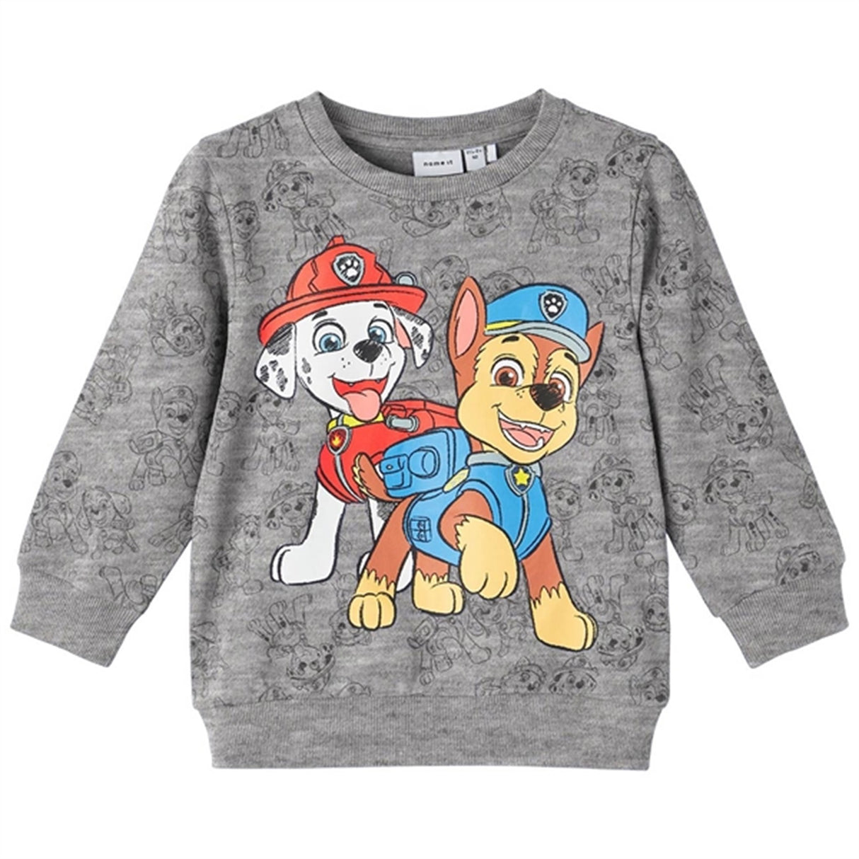 Name it Grey Melange Javan Paw Patrol Sweatshirt