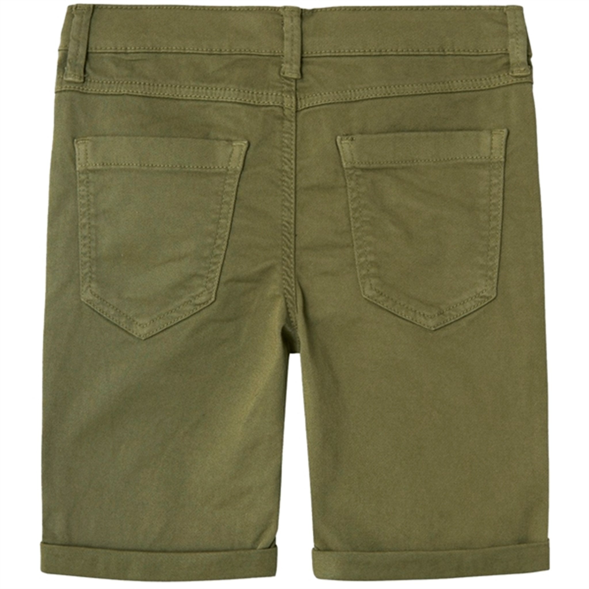Name it Deep Lichen Green Silas Isak Twill Shorts 3