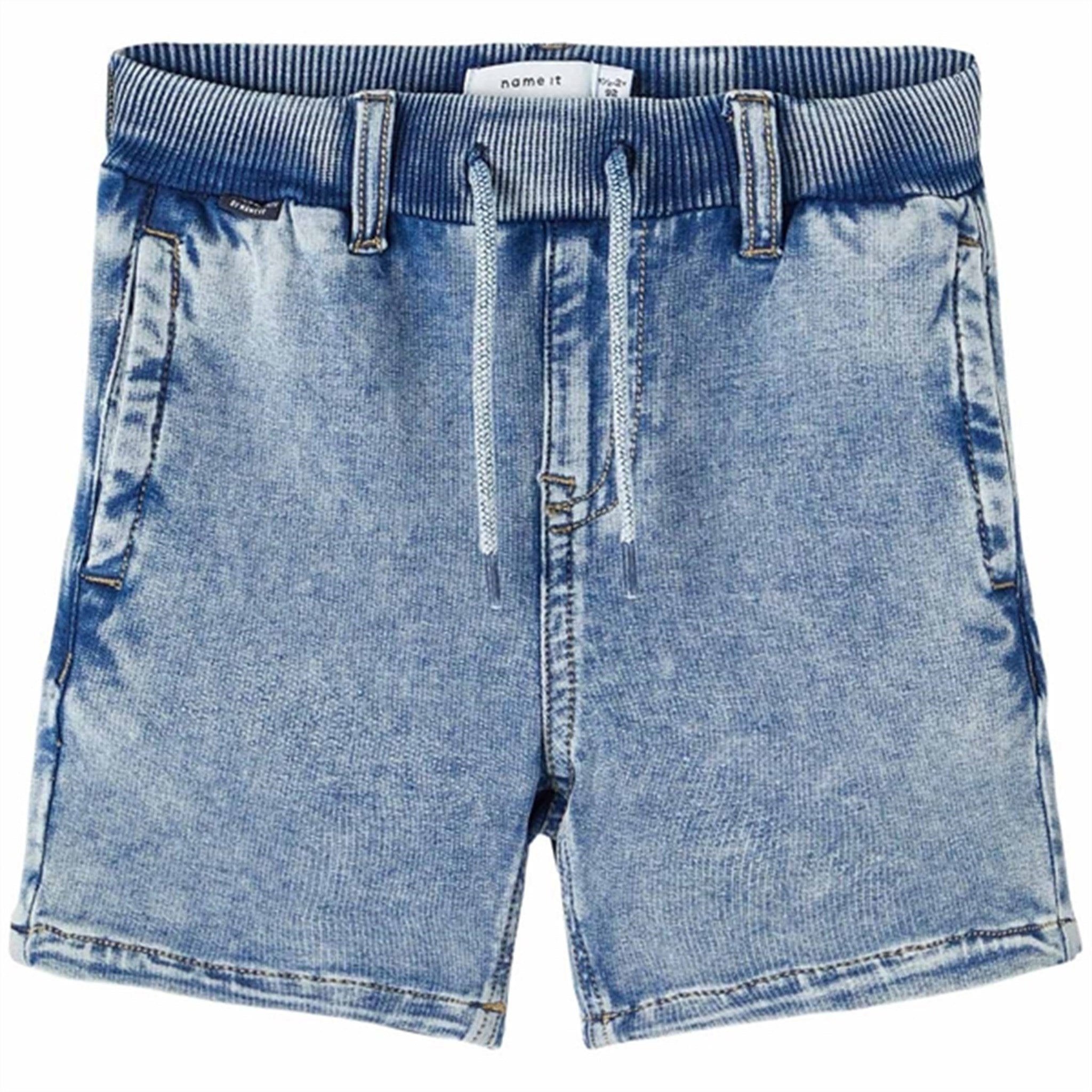 Name it Medium Blue Denim Ryan Jogger Denim Shorts