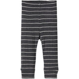 Name it Blue Graphite Stripes Wang Uld Needle Leggings Noos