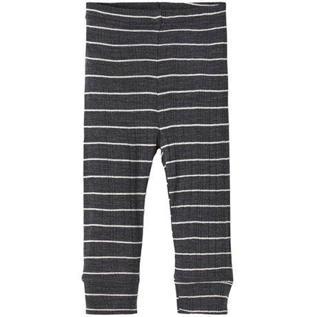 Name it Blue Graphite Stripes Wang Uld Needle Leggings Noos 2