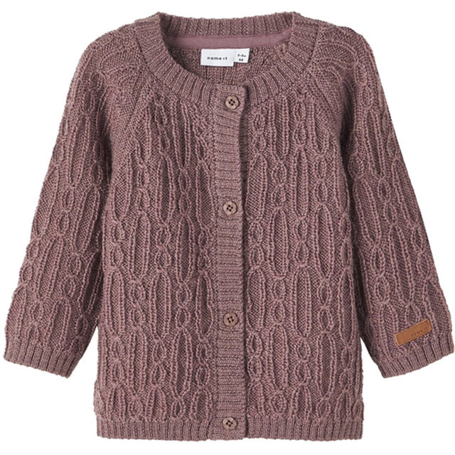 Name it Peppercorn Wrilla Uld Strik Cardigan