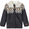 Name it Blue Graphite Wriss Uld Strik Cardigan