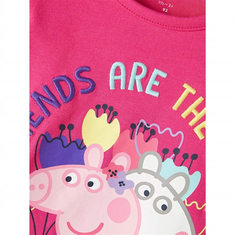 Name it Pink Yarrow Furri Peppa Pig Bluse 2