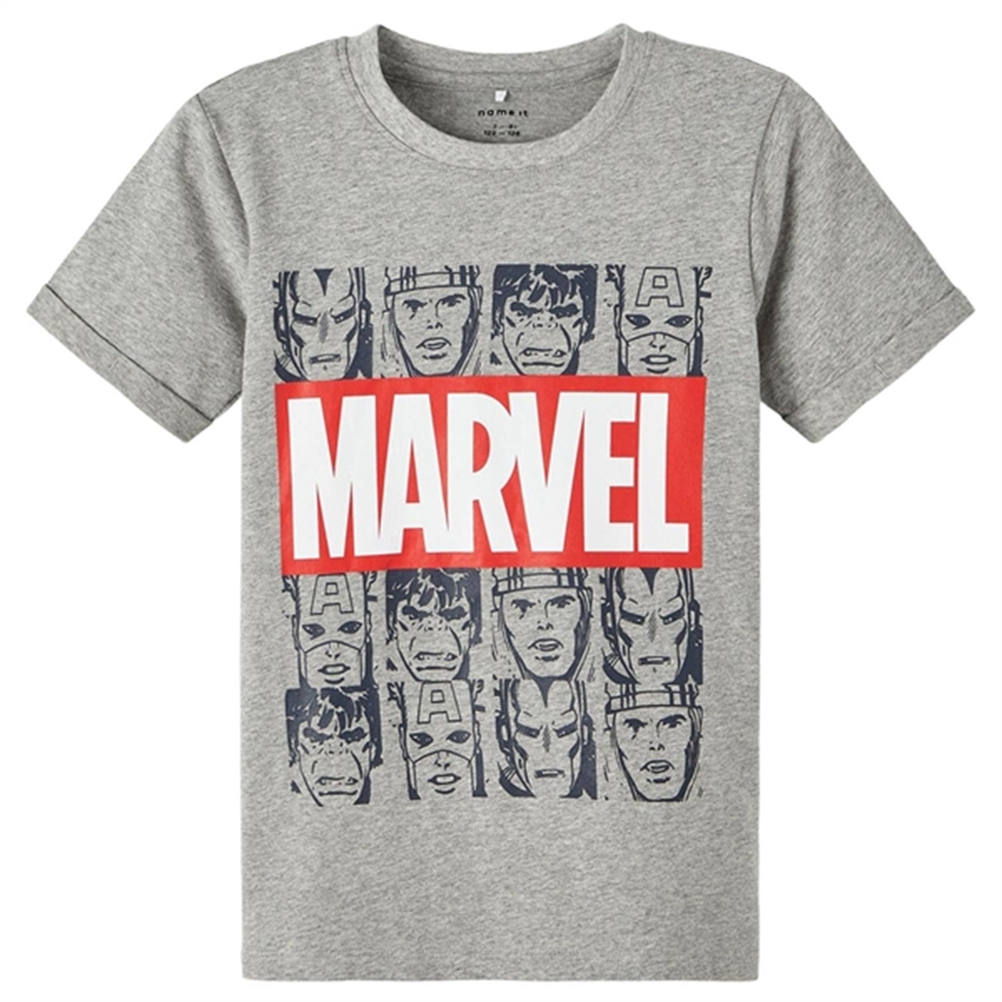 Name it Grey Melange Mackin Marvel T-Shirt