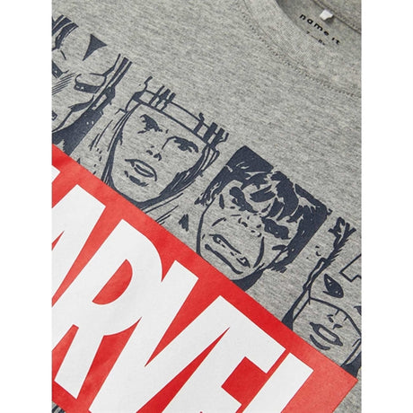 Name it Grey Melange Mackin Marvel T-Shirt 2