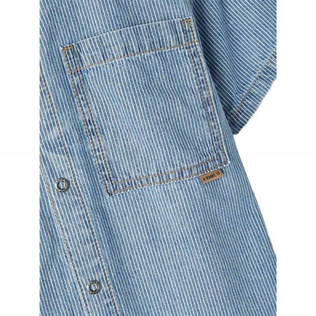 Name it Light Blue Denim Stripe Denim Skjorte 2