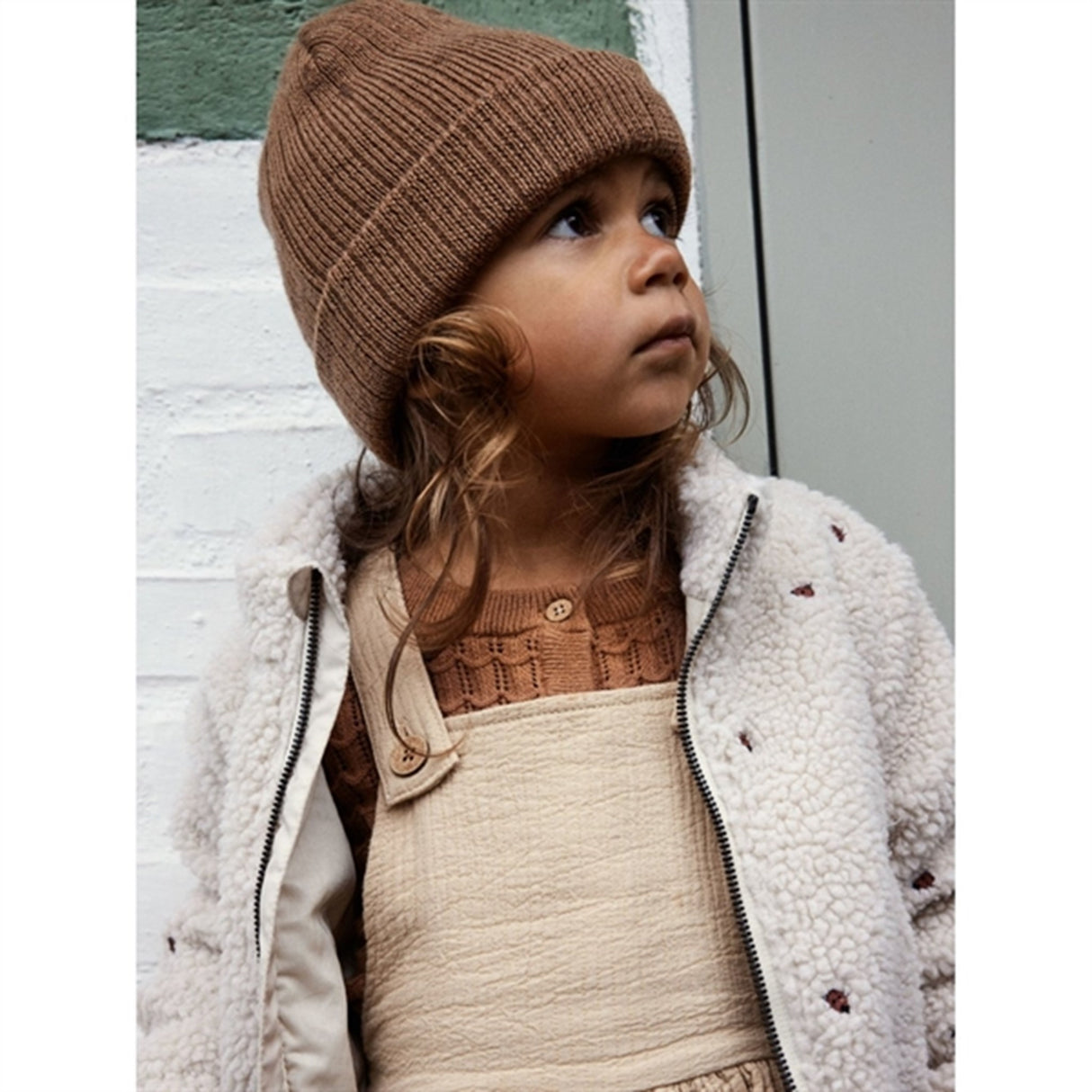 Lil'Atelier Fog Nalo Sherpa Loose Jakke 3