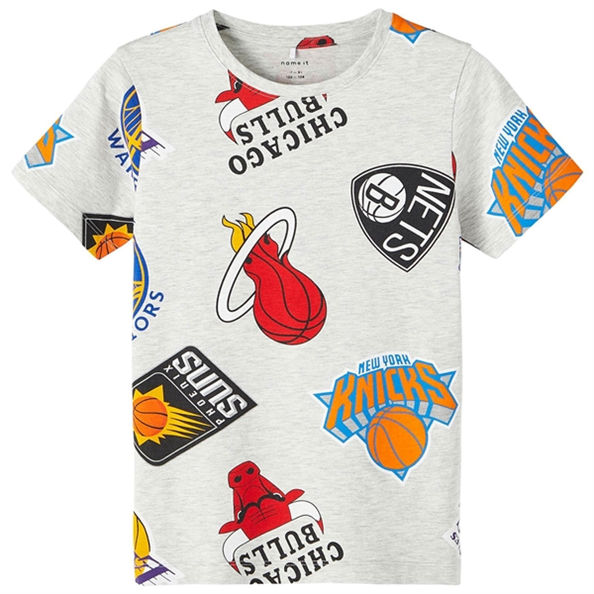 Name it Light Grey Melange Mango NBA T-Shirt