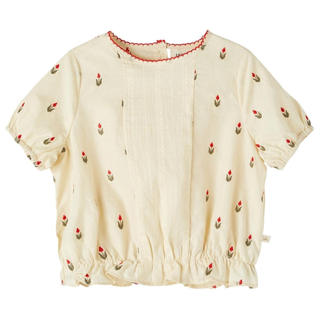 Lil'Atelier Turtledove Halma Loose Top