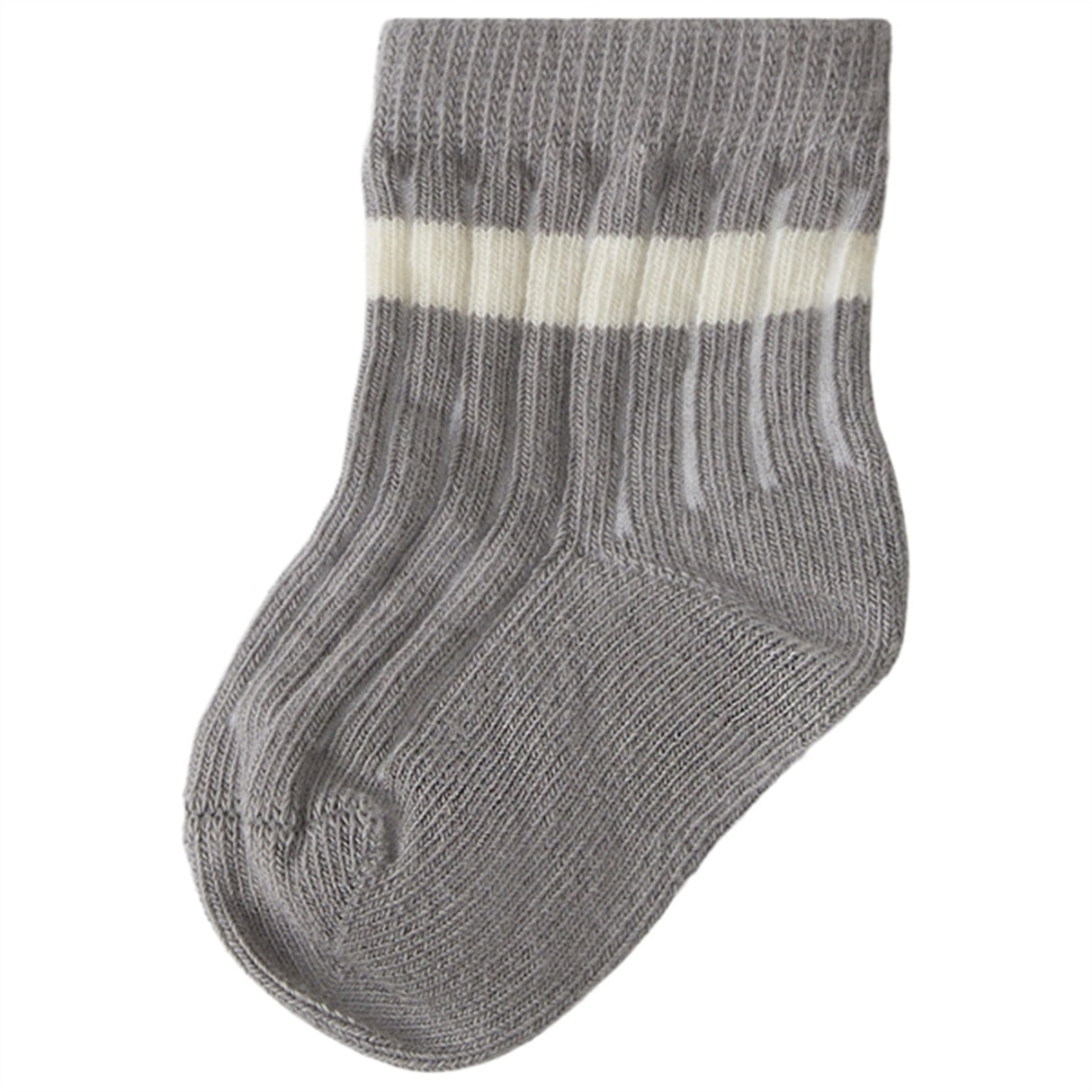 Lil'Atelier Frost Gray Elove Stripe Strømper