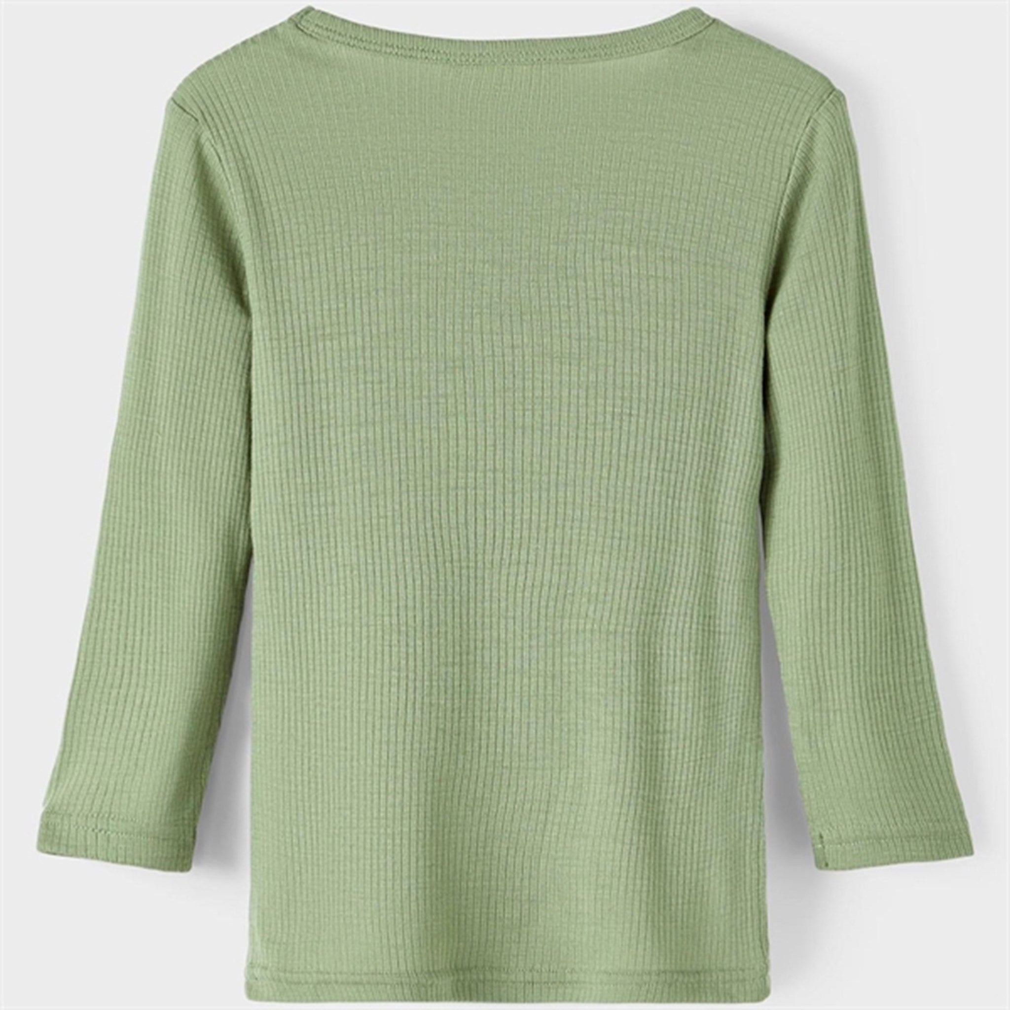 Lil'Atelier Oil Green Fable Slim Uld Bluse 3