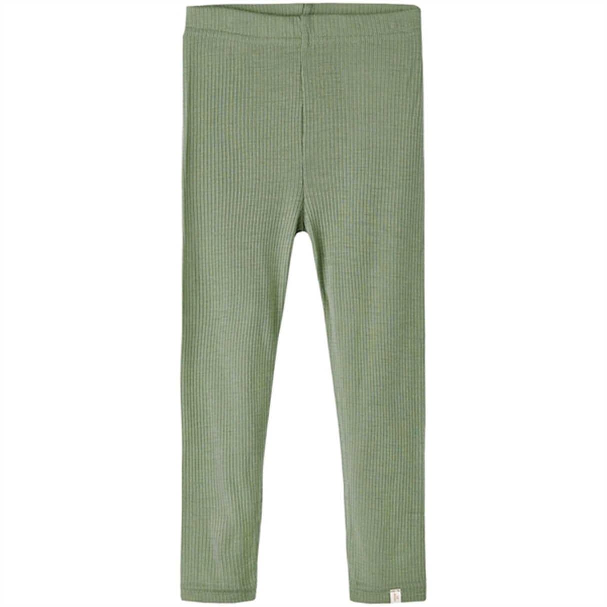 Lil'Atelier Oil Green Fable Slim Uld Leggings