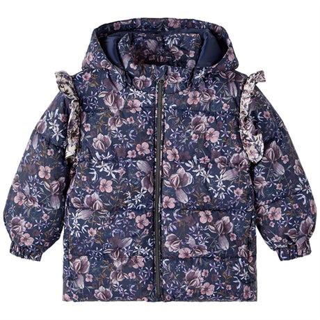 Name it Dark Sapphire Melody Puffer Jakke