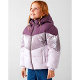 Name it Arctic Dusk Mille Puffer Jakke Block Foil Noos