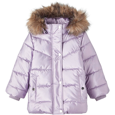 Name it Lavender Gray Maggy Puffer Jakke