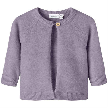 Name it Lavender Gray Lorina Strik Cardigan