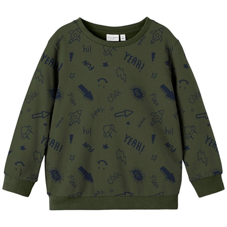 Name it Rifle Green Vifelix Loose Sweatshirt