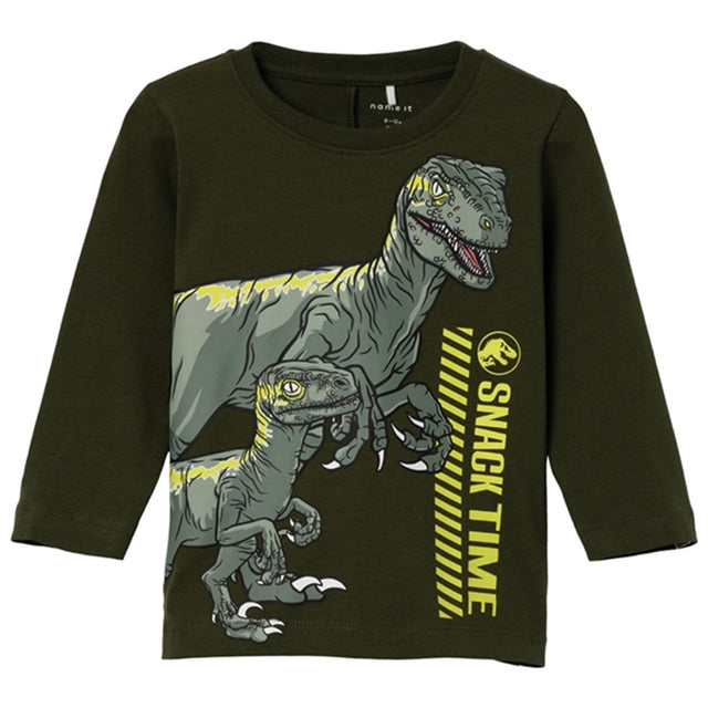 Name it Rifle Green Josko Jurassic Bluse