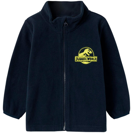 Name it Dark Sapphire Julen Jurassic Fleece Jakke