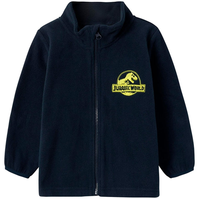 Name it Dark Sapphire Julen Jurassic Fleece Jakke